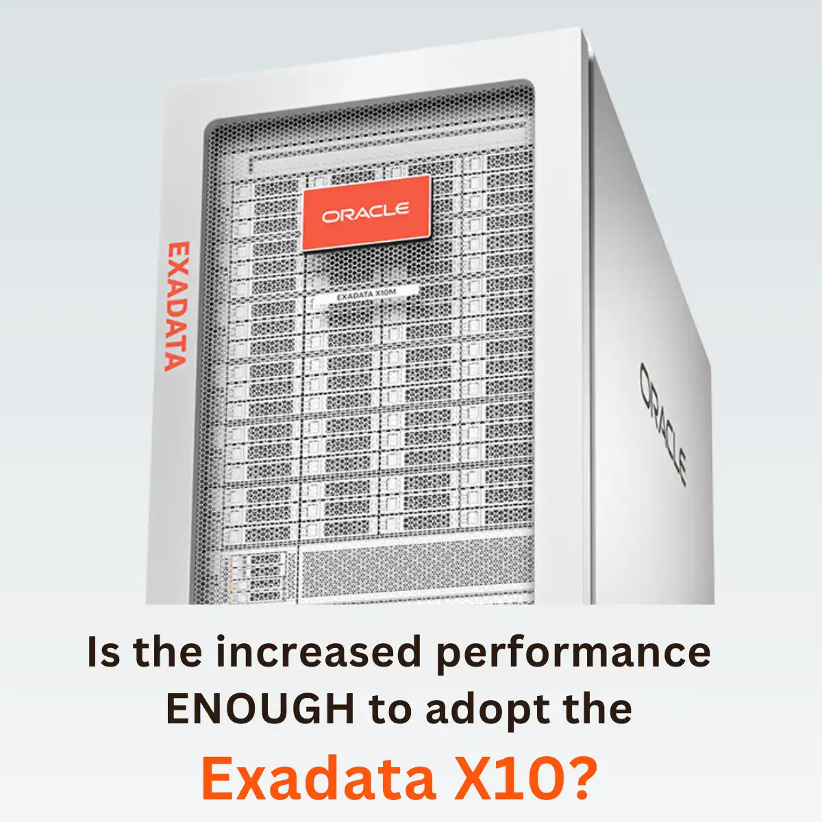 cover photo for Exadata X10 blog.